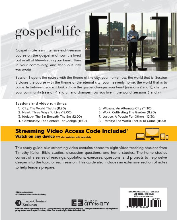 Gospel in Life Bible Study Guide plus Streaming Video, Updated Edition: Grace Changes Everything
