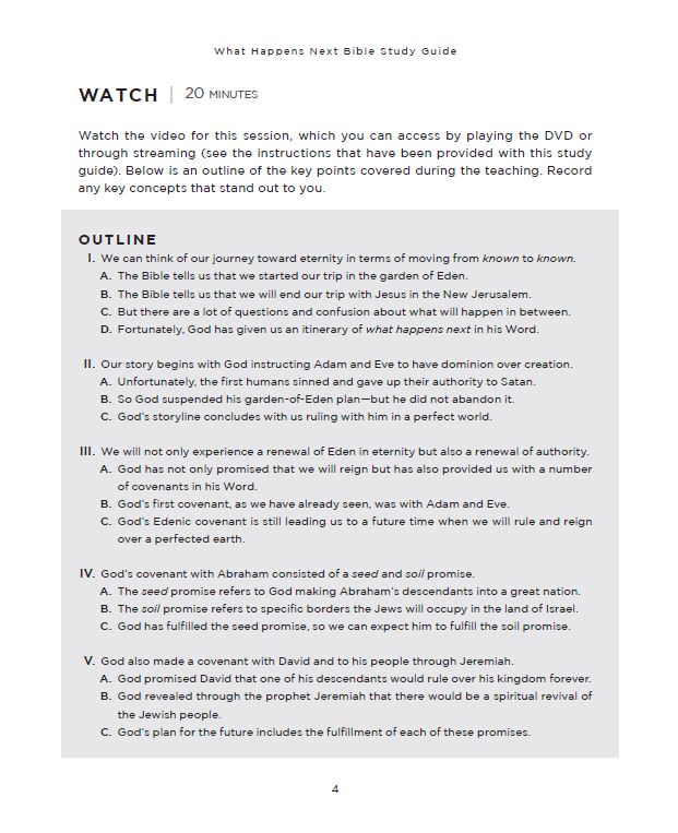 What Happens Next Bible Study Guide plus Streaming Video: A Traveler’s Guide through the End of This Age