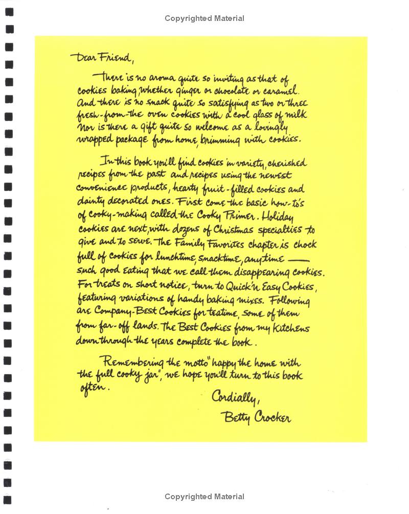 Betty Crocker's Cooky Book (facsimile Edition)