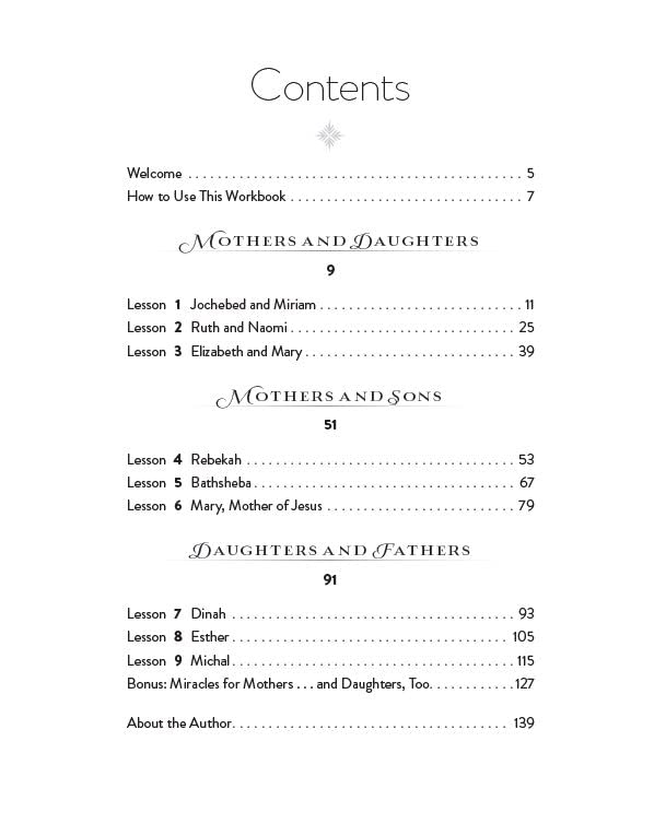 The Mothers and Daughters of the Bible Speak Workbook: Lessons on Faith from Nine Biblical Families