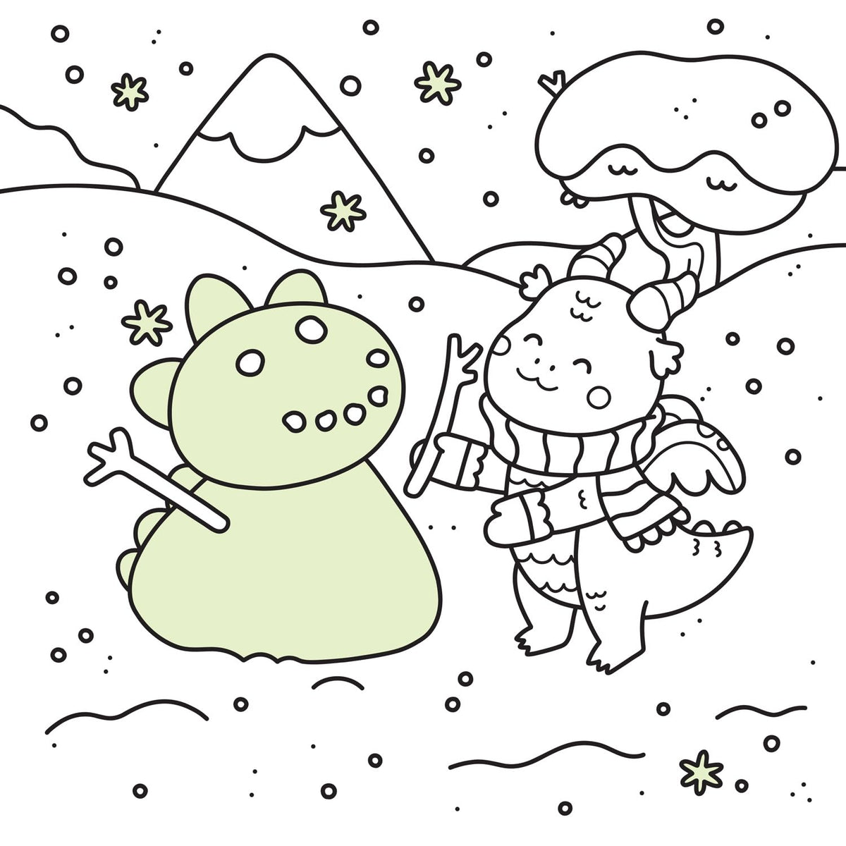 Baby Dragons: Coloring Book Featuring Glow-in-the-Dark Ink!
