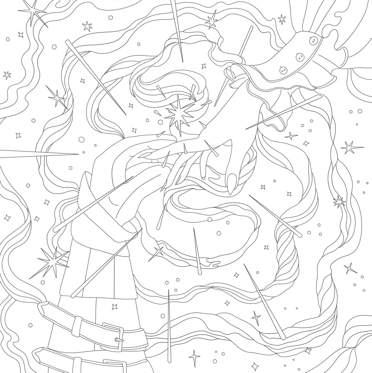 Romantasy Colouring Book