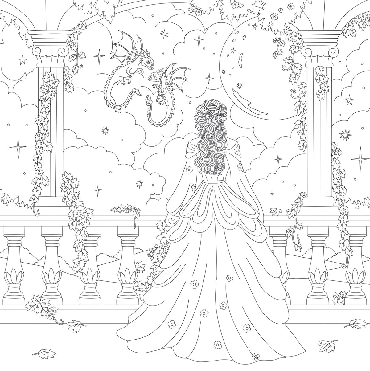 Romantasy Colouring Book
