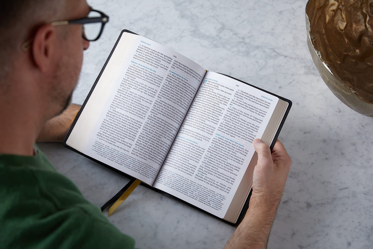 KJV, Large Print Verse-by-Verse Reference Bible, Maclaren Series