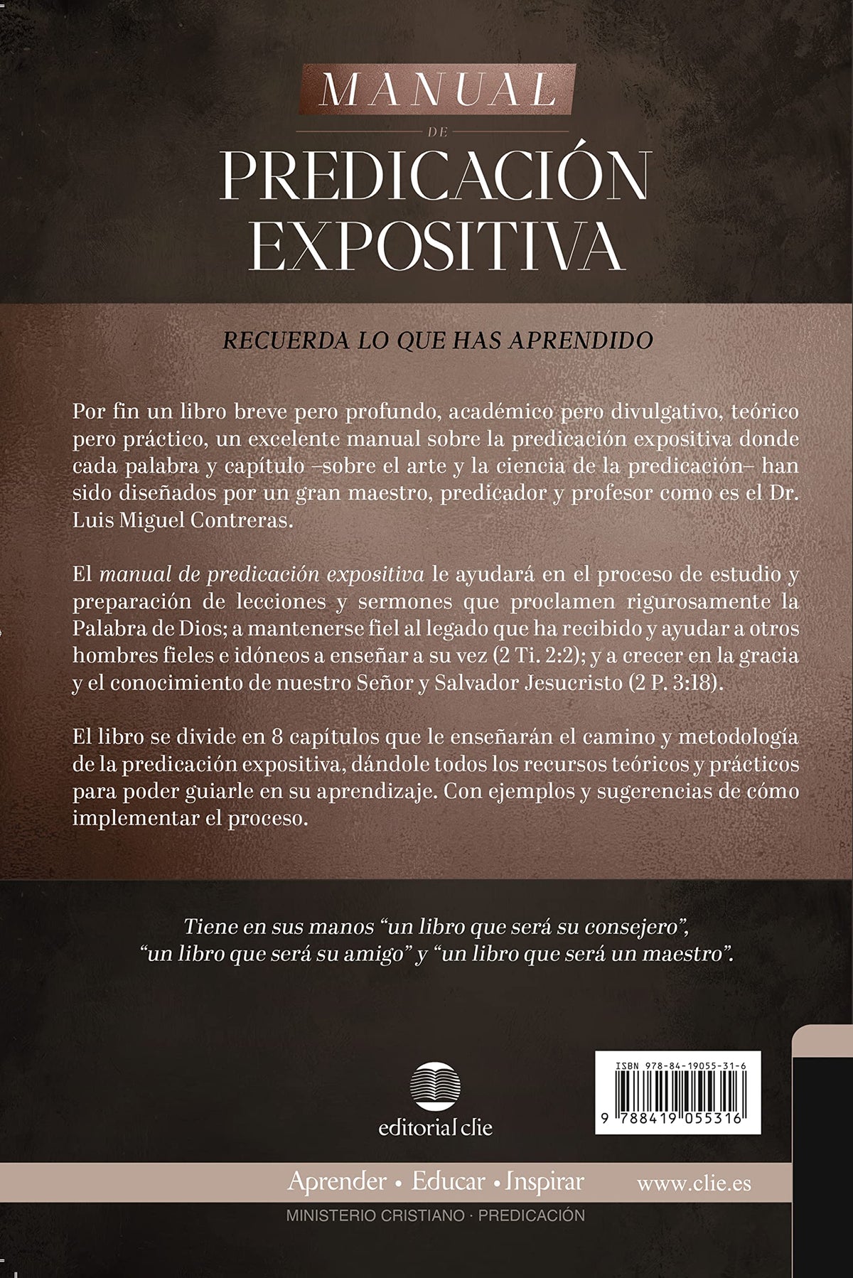 Manual de Predicación expositiva: Recuerda lo que has aprendido