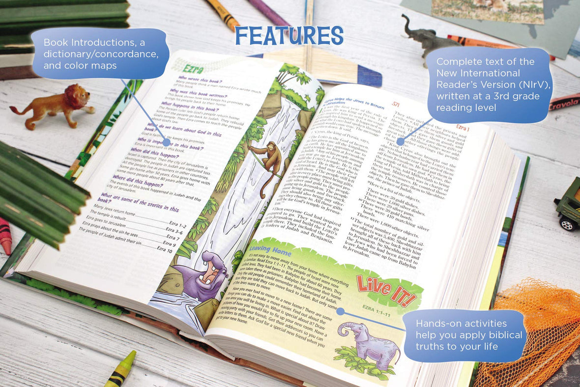 NIrV, Adventure Bible for Early Readers, Hardcover, Full Color, Case of 12