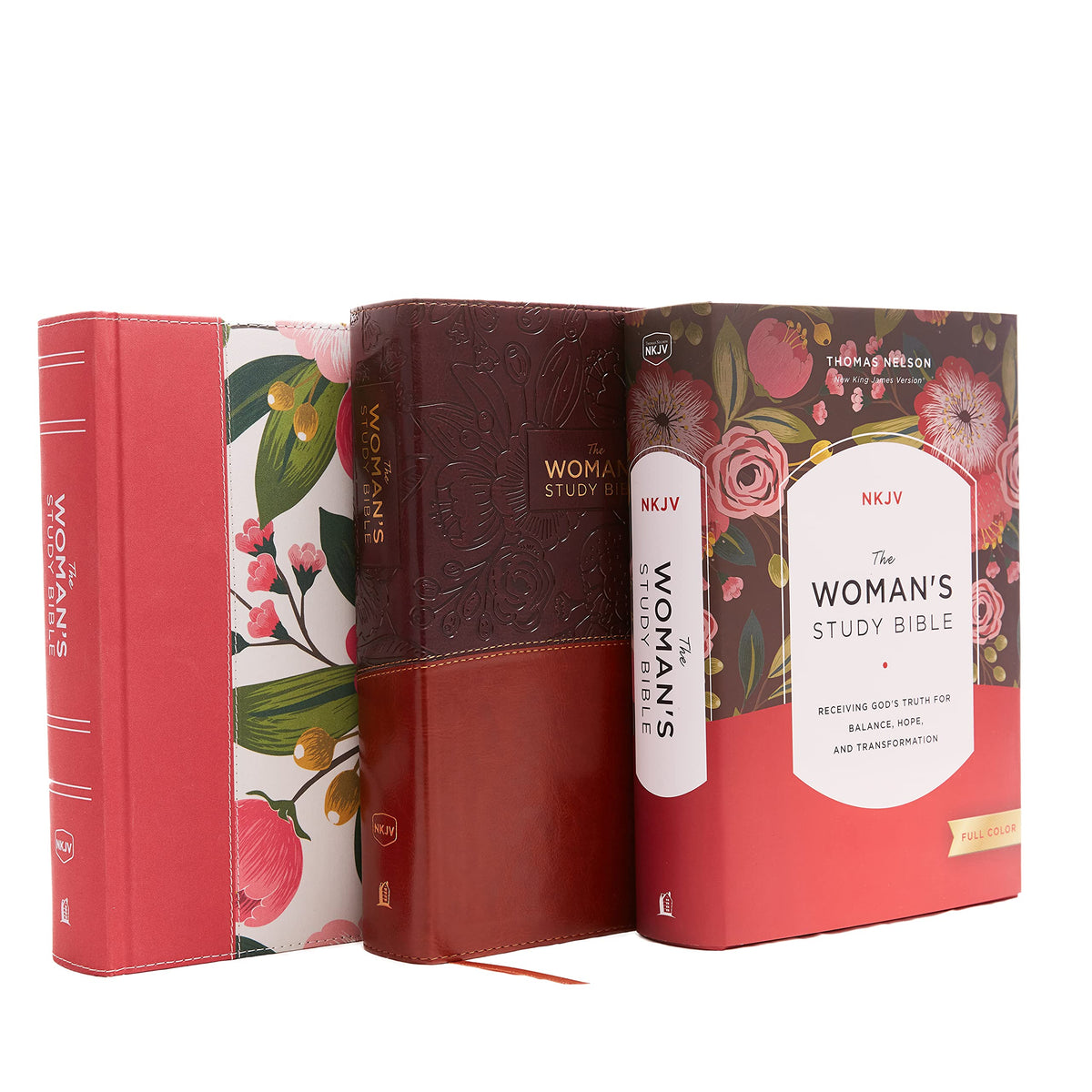 NKJV, Woman's Study Bible, Red Letter, Full-Color: Receiving God's Truth for Balance, Hope, and Transformation, New King James Version