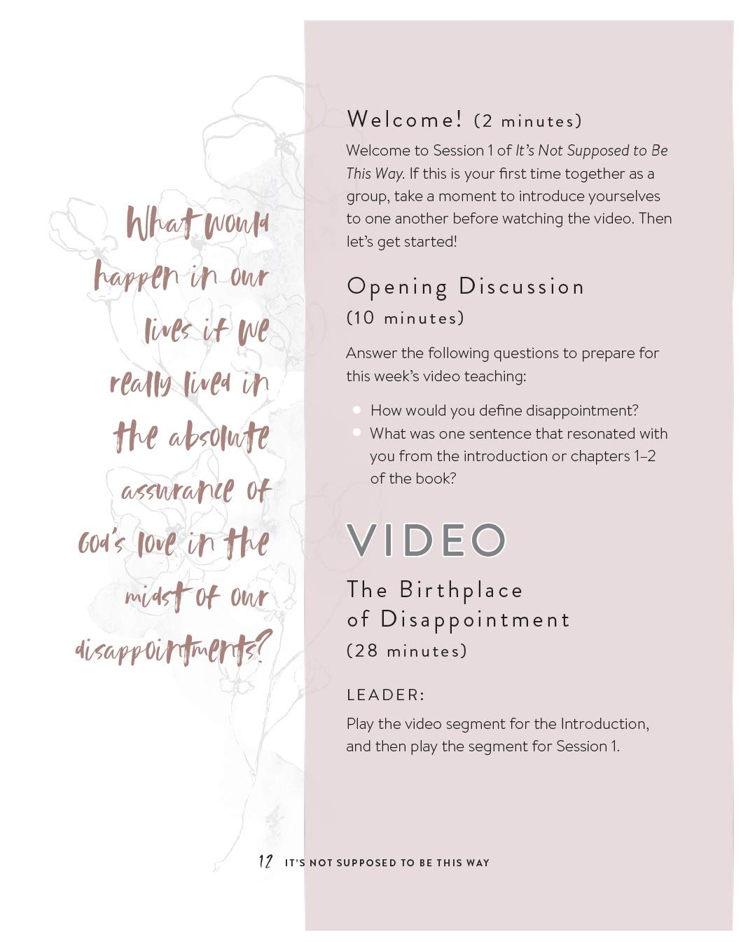 It's Not Supposed to Be This Way Bible Study Guide plus Streaming Video: Finding Unexpected Strength When Disappointments Leave You Shattered