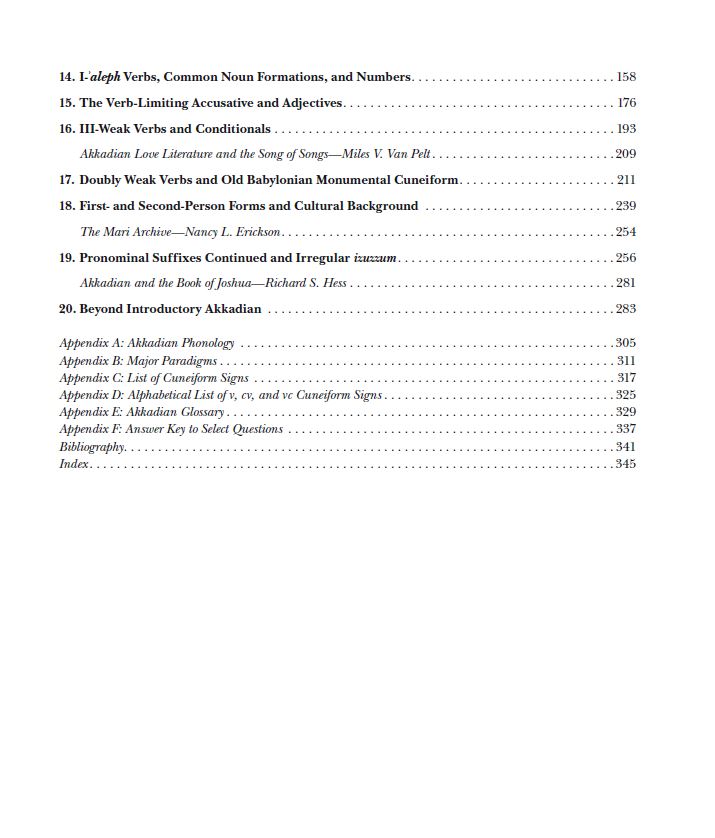 Basics of Akkadian: A Grammar, Workbook, and Glossary