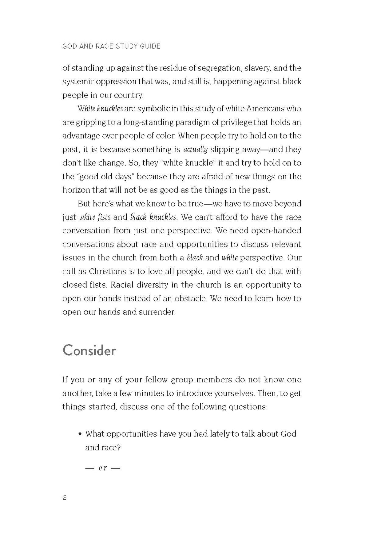 God and Race Bible Study Guide plus Streaming Video: A Guide for Moving Beyond Black Fists and White Knuckles