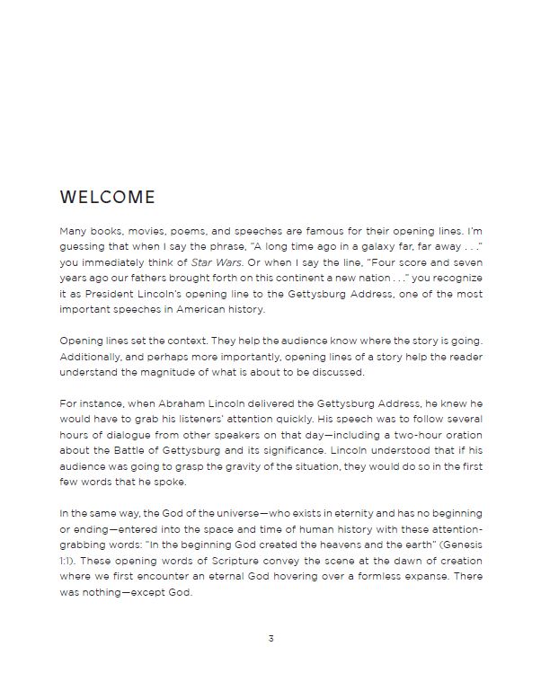 Beginnings Bible Study Guide: The Story of How All Things Were Created by God and for God
