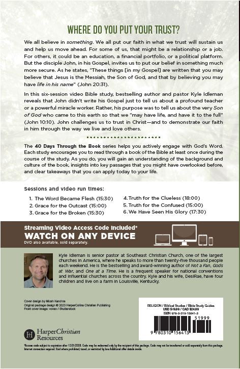 John Bible Study Guide plus Streaming Video: Life in His Name