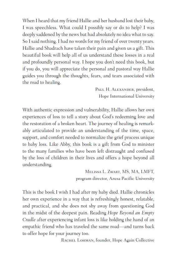 Hope Beyond an Empty Cradle: The Journey Toward Healing After Stillbirth, Miscarriage, and Child Loss