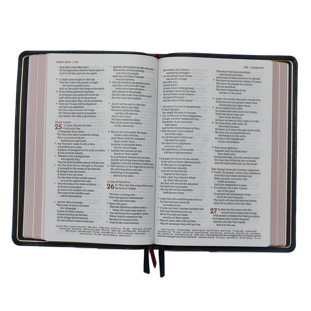 NKJV, Thinline Reference Bible, Large Print, Premier Collection, Comfort Print: Holy Bible, New King James Version