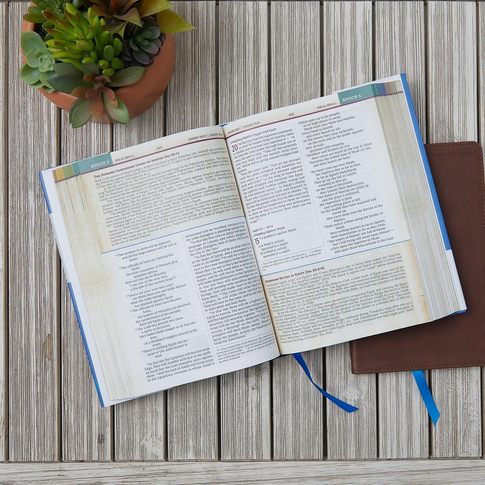 NIV, Chronological Study Bible, Comfort Print: Holy Bible, New International Version