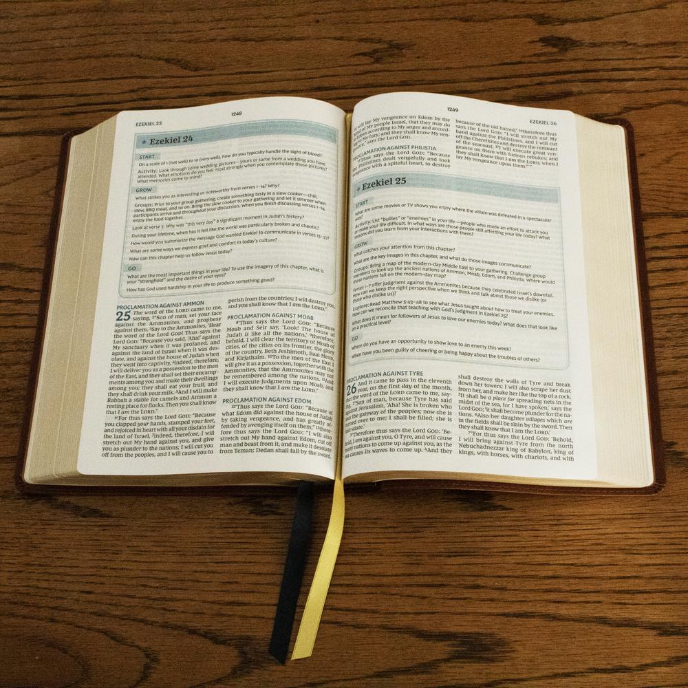 NKJV, The Bible Study Bible, Comfort Print: A Study Guide for Every Chapter of the Bible
