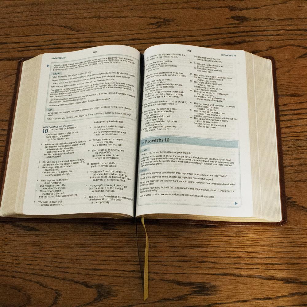 NKJV, The Bible Study Bible, Comfort Print: A Study Guide for Every Chapter of the Bible