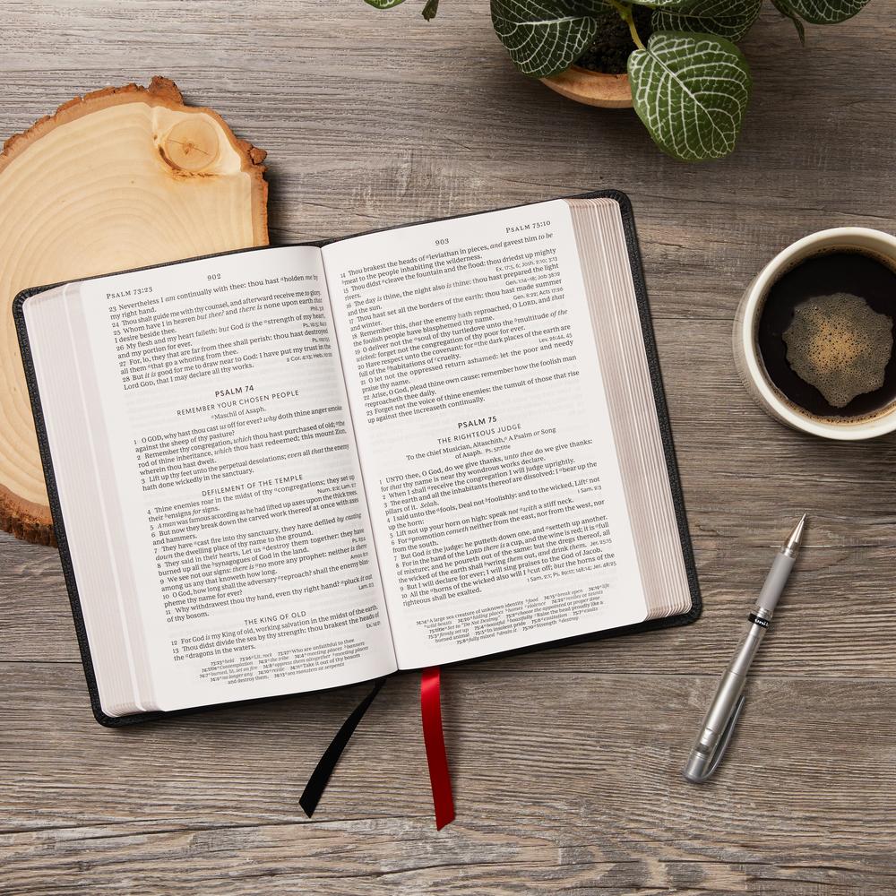KJV, Personal Size Large Print Single-Column Reference Bible, Red Letter Edition, Comfort Print