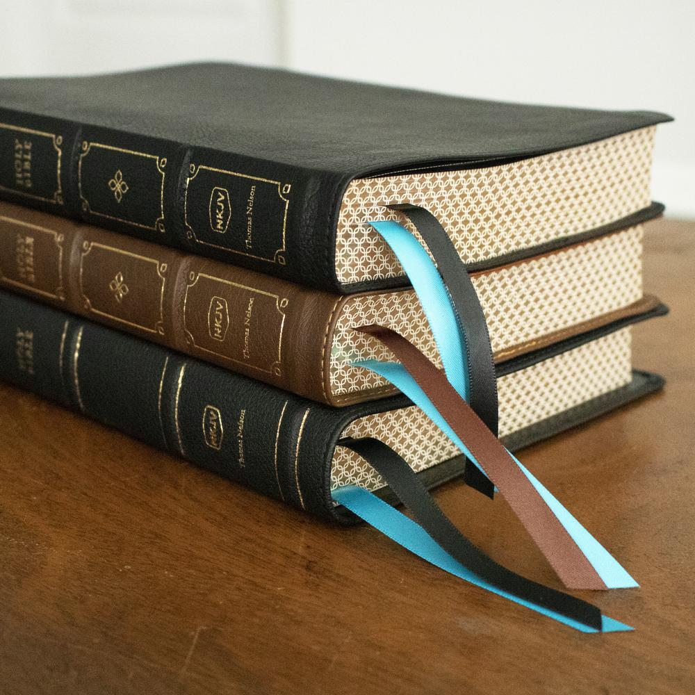 NKJV, Large Print Thinline Reference Bible, Blue Letter, Maclaren Series, Comfort Print: Holy Bible, New King James Version