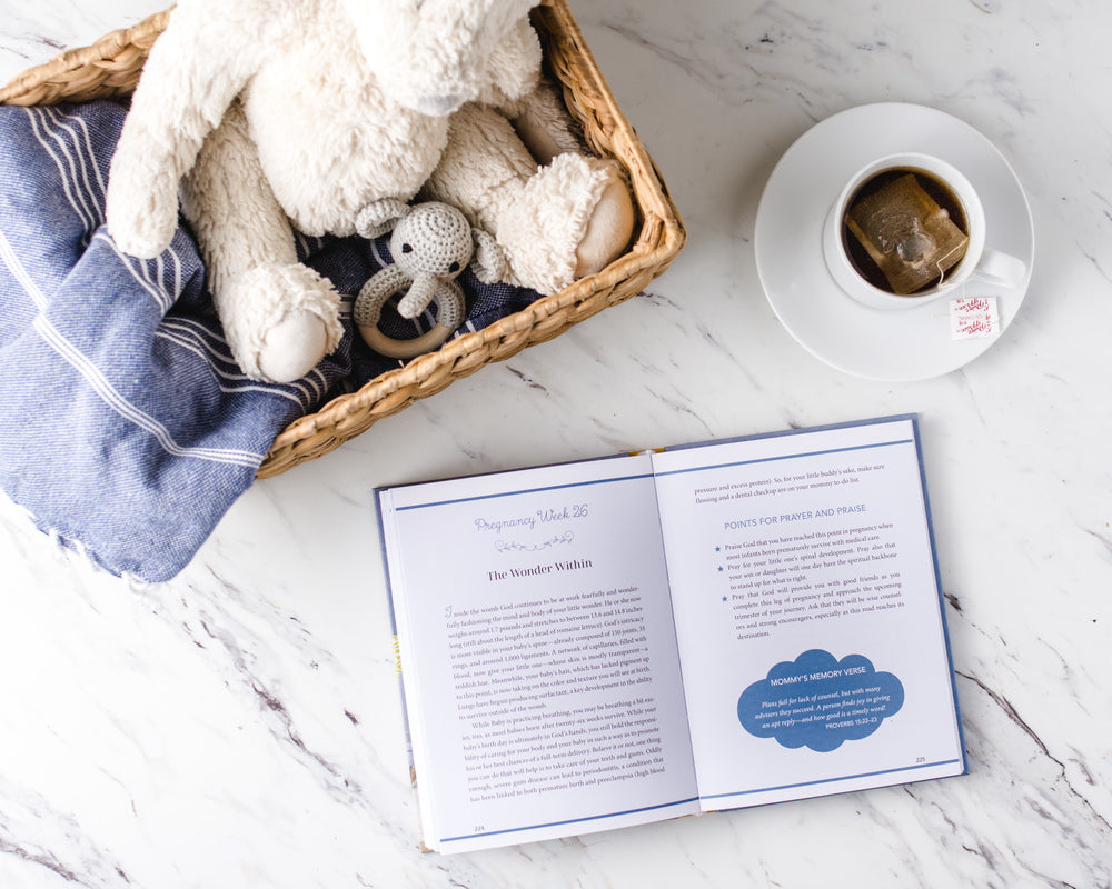 Waiting in Wonder: Growing in Faith While You're Expecting (A Pregnancy Memory Book, Devotional, and Journal) – The Perfect Christian Baby Shower Gift for Expectant Moms