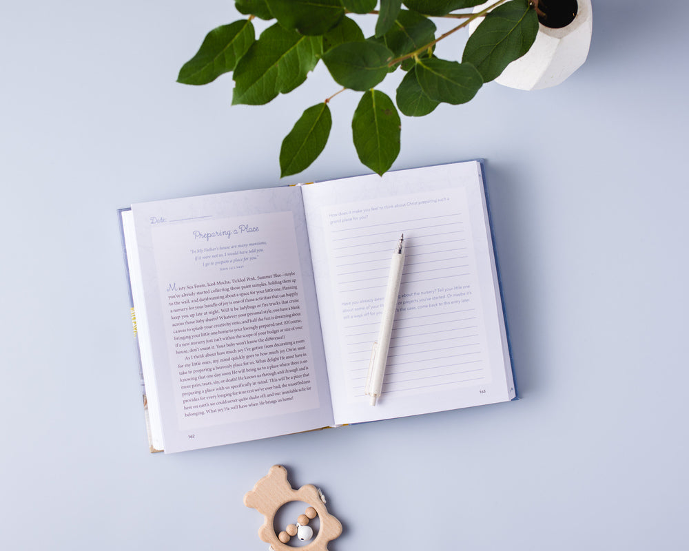 Waiting in Wonder: Growing in Faith While You're Expecting (A Pregnancy Memory Book, Devotional, and Journal) – The Perfect Christian Baby Shower Gift for Expectant Moms