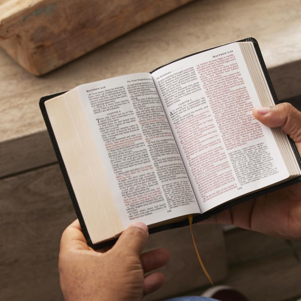 KJV Holy Bible, Compact Reference Bible, 43,000 Cross-References, Red Letter, Comfort Print