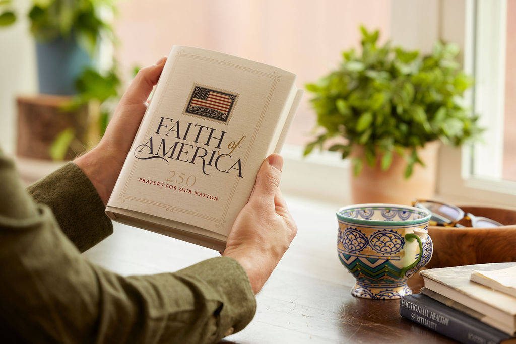Faith of America: 250 Prayers for our Nation (Celebrating 250 years of the United States of America's History – includes the Declaration of Independence, Constitution, & Bill of Rights)