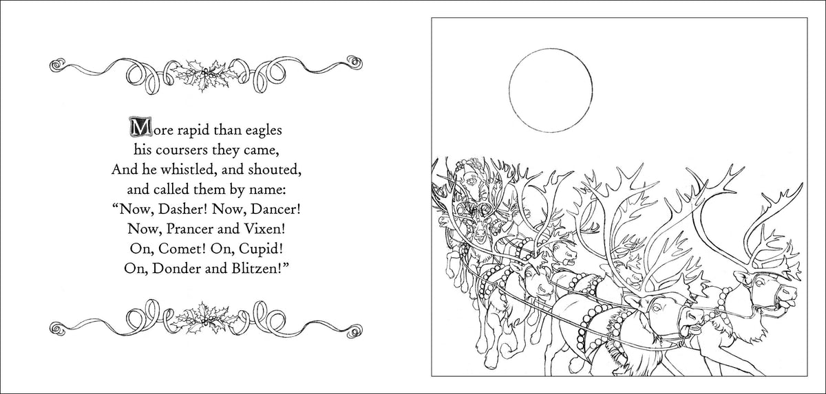 The Night Before Christmas Coloring Book: The Classic Edition