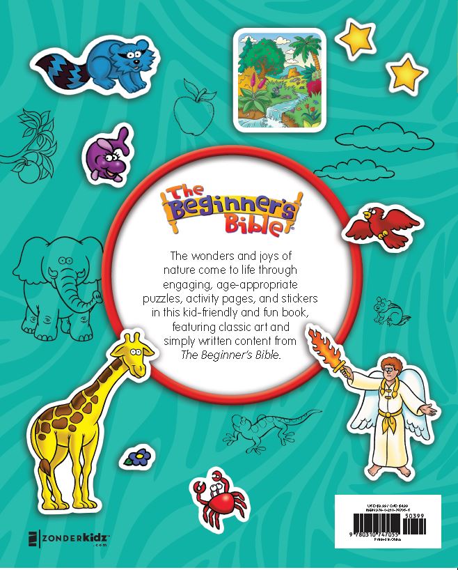The Beginner's Bible Wild About Creation Sticker and Activity Book