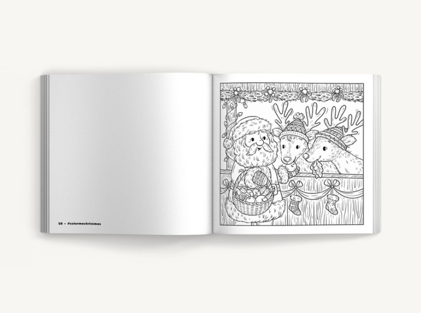 Color Me Christmas: A Festive Adult Coloring Book