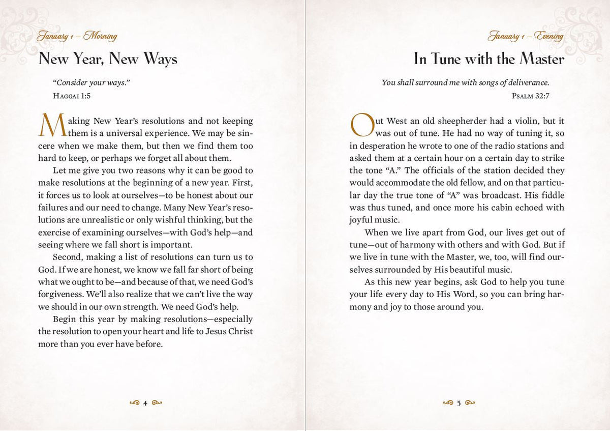 Hope for Each Day Morning and Evening Devotions: Words of Wisdom and Faith (A 365-Day Devotional)