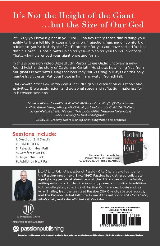 Goliath Must Fall Study Guide with DVD: Winning the Battle Against Your Giants