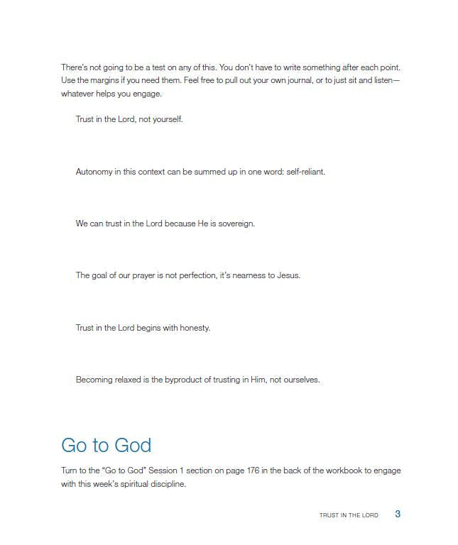 Relaxed Bible Study Guide plus Streaming Video: Letting Go of Self-Reliance and Trusting God