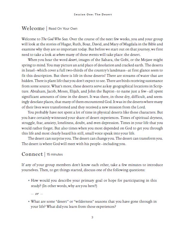 The God Who Sees Bible Study Guide plus Streaming Video