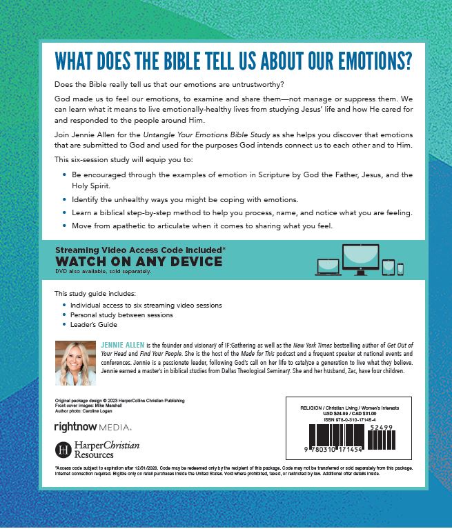 Untangle Your Emotions Bible Study Guide plus Streaming Video: Discover How God Made You to Feel