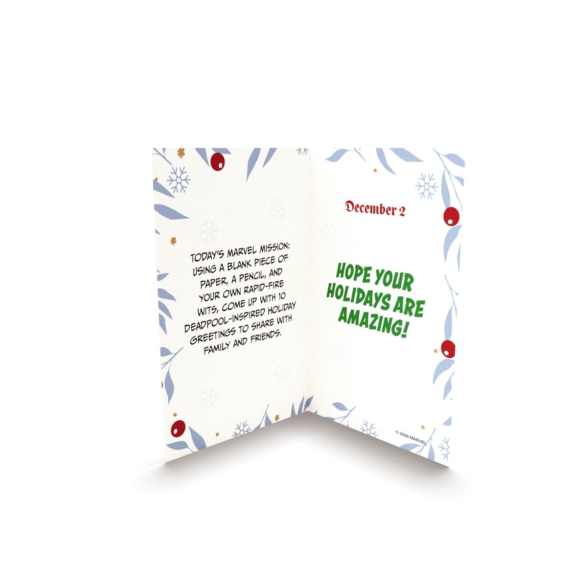 Marvel Countdown to Christmas: Advent Calendar with 25 Super-Hero Envelopes & Cards