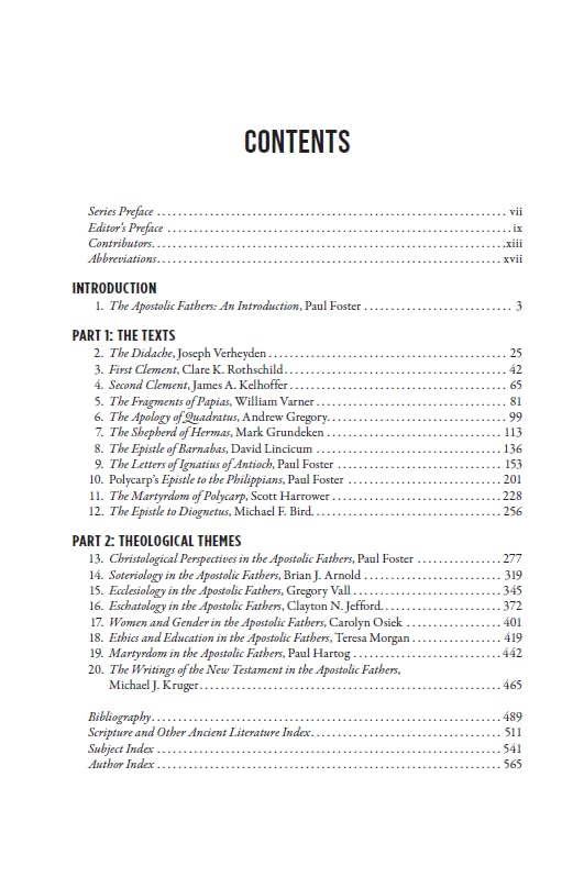 The Apostolic Fathers
