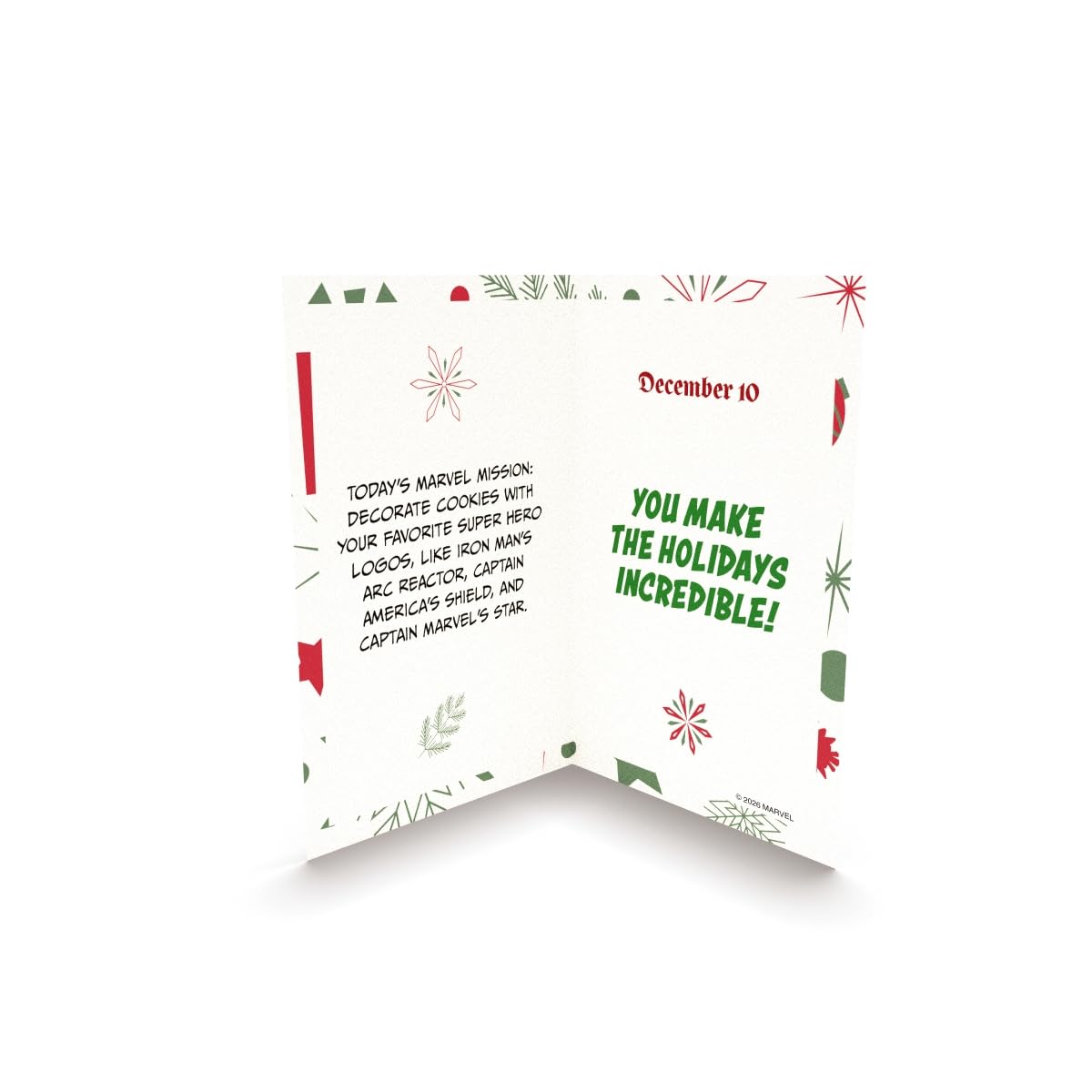 Marvel Countdown to Christmas: Advent Calendar with 25 Super-Hero Envelopes & Cards
