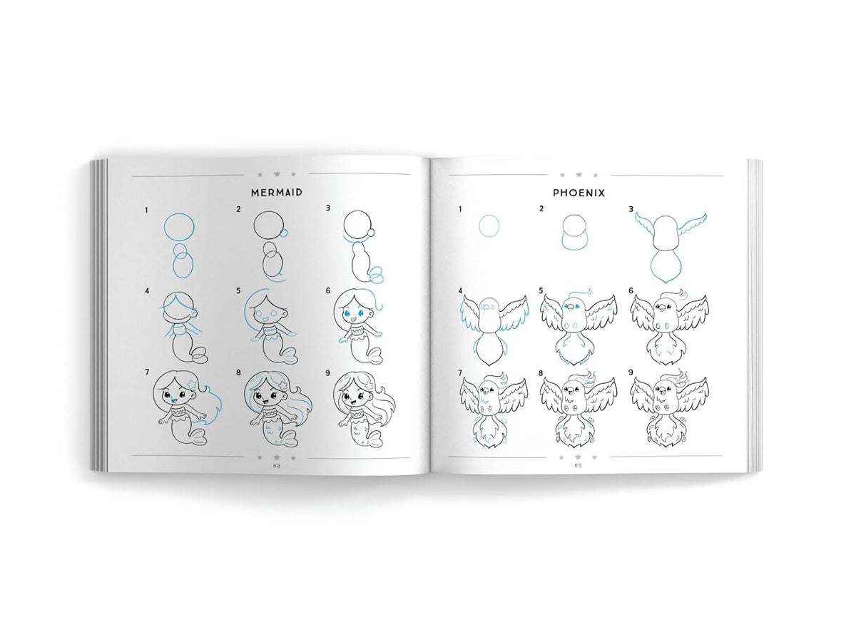How to Draw Kawaii For Kids: Learn to Draw Cute Creatures, Mythical Monsters & Friends