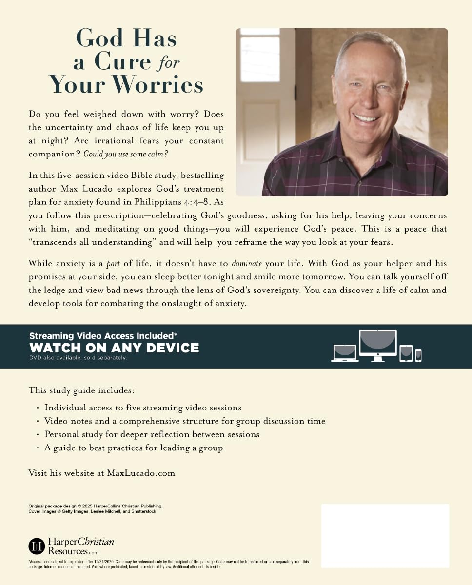 Anxious for Nothing Bible Study Guide plus Streaming Video, Updated Edition: Finding Calm in a Chaotic World