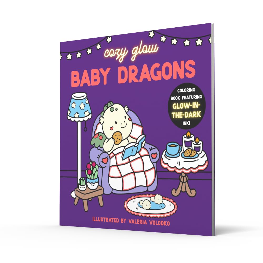 Baby Dragons: Coloring Book Featuring Glow-in-the-Dark Ink!