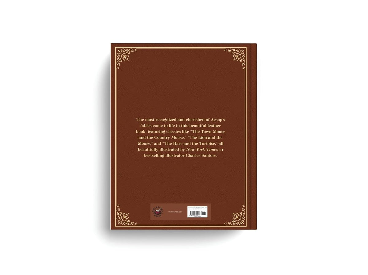 Aesop’s Fables: The Collectible Leather Edition: The Classic Edition by acclaimed illustrator, Charles Santore