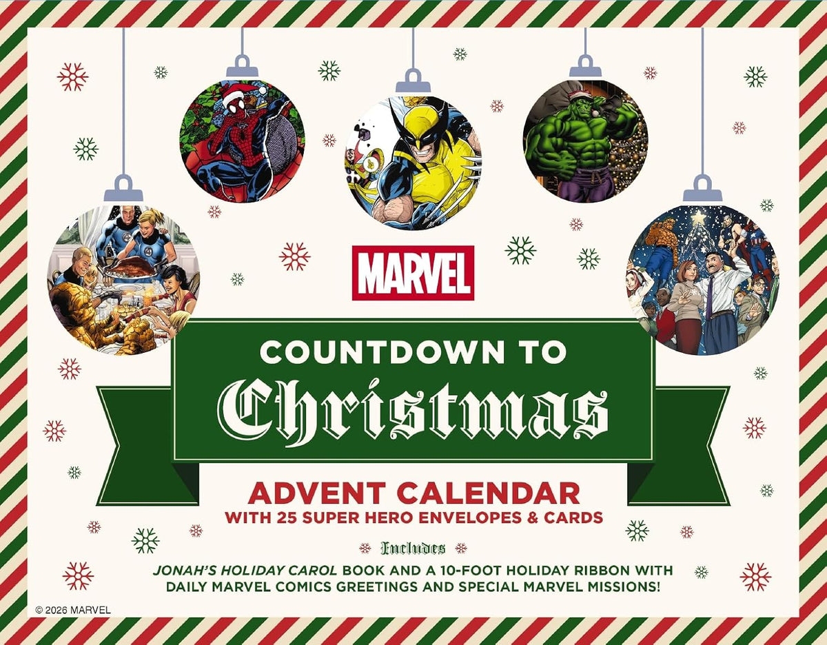 Marvel Countdown to Christmas: Advent Calendar with 25 Super-Hero Envelopes & Cards