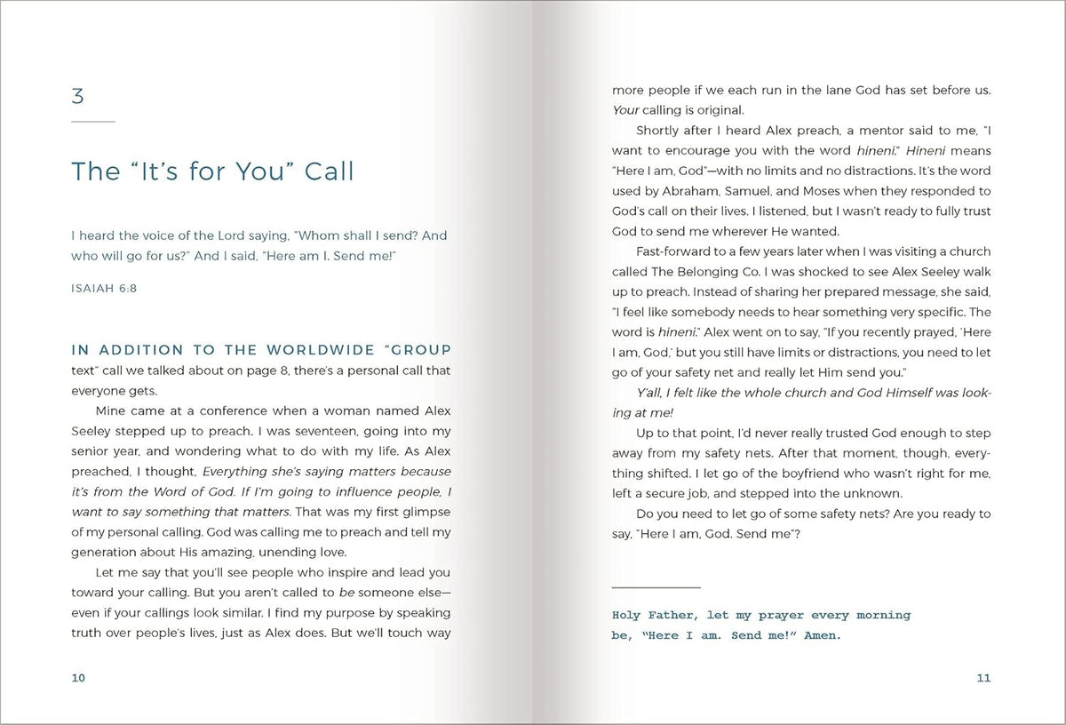 Live on Purpose: 100 Devotions for Letting Go of Fear and Following God