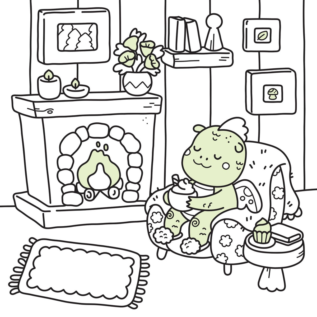 Baby Dragons: Coloring Book Featuring Glow-in-the-Dark Ink!