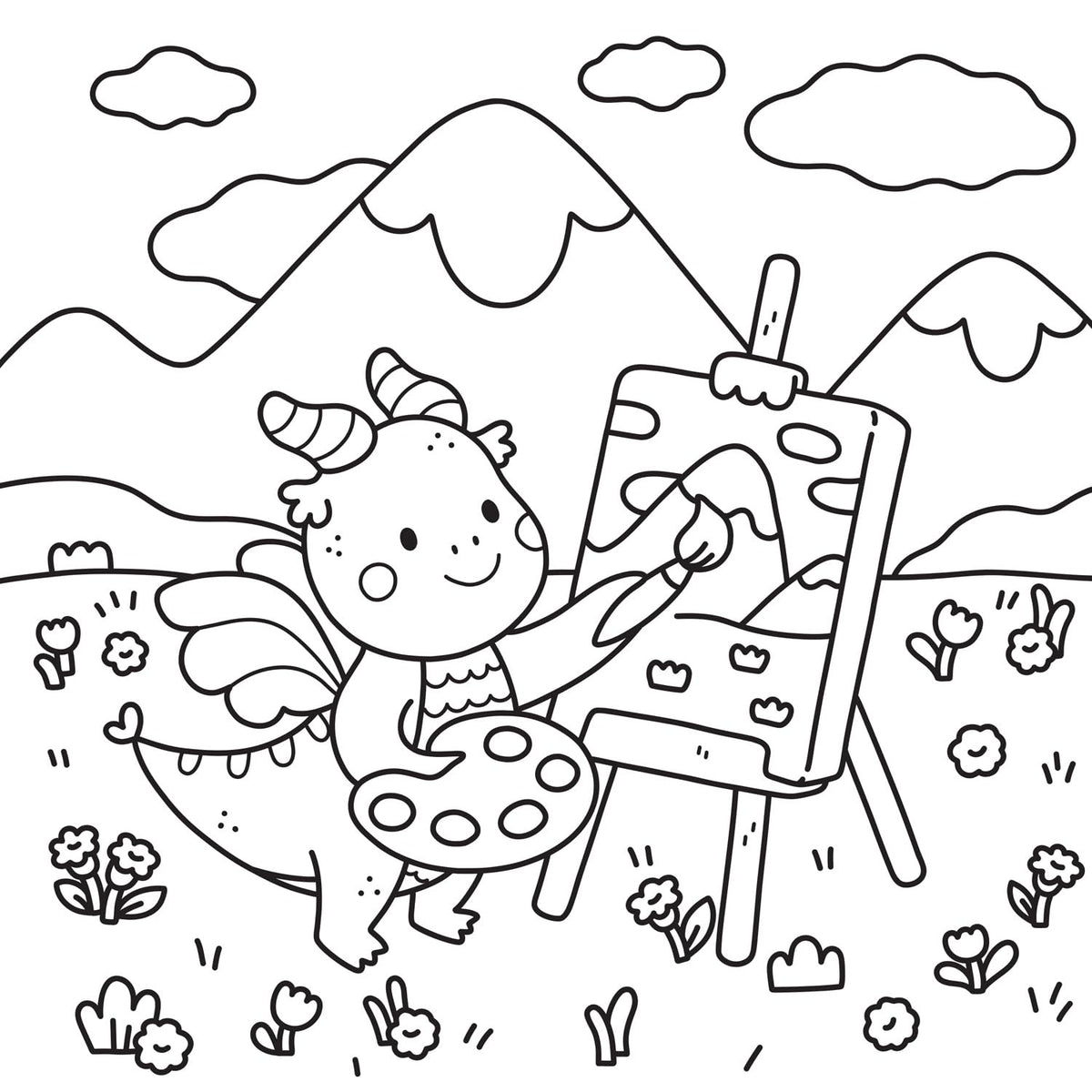 Baby Dragons: Coloring Book Featuring Glow-in-the-Dark Ink!