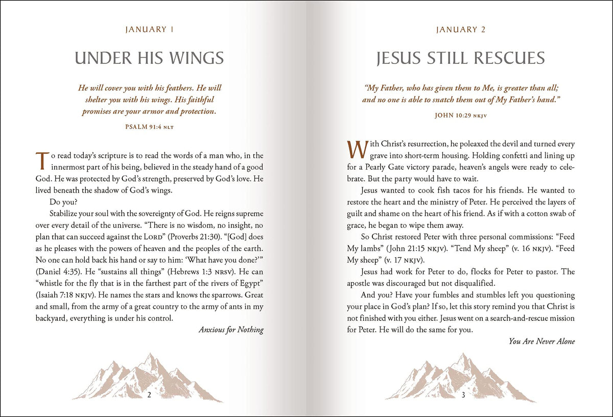 You Can Count on God: 365 Daily Devotions for Hope and Peace (A One-Year Devotional) – The Perfect Christian Gift for Women and Men