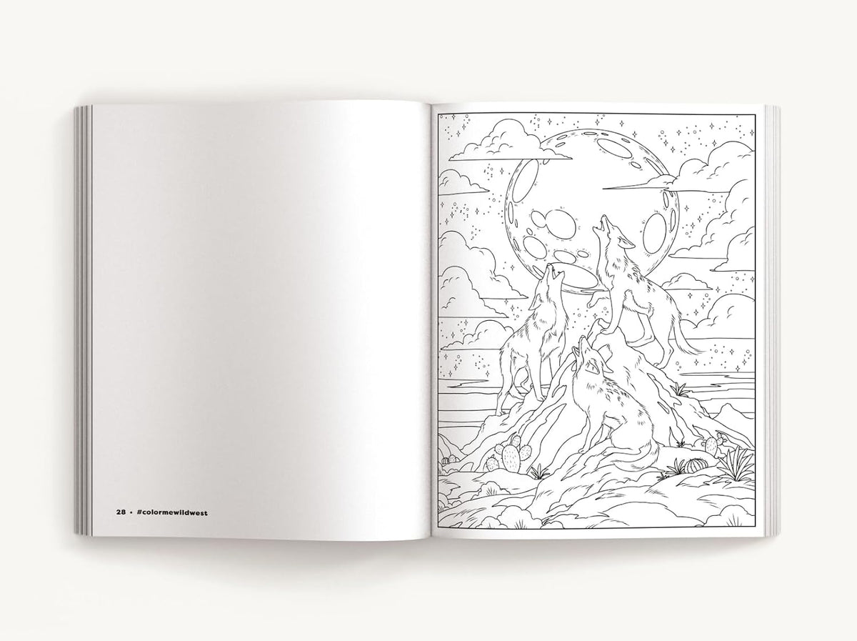Color Me Wild West: Saddle Up for 50 Adventurous Coloring Pages