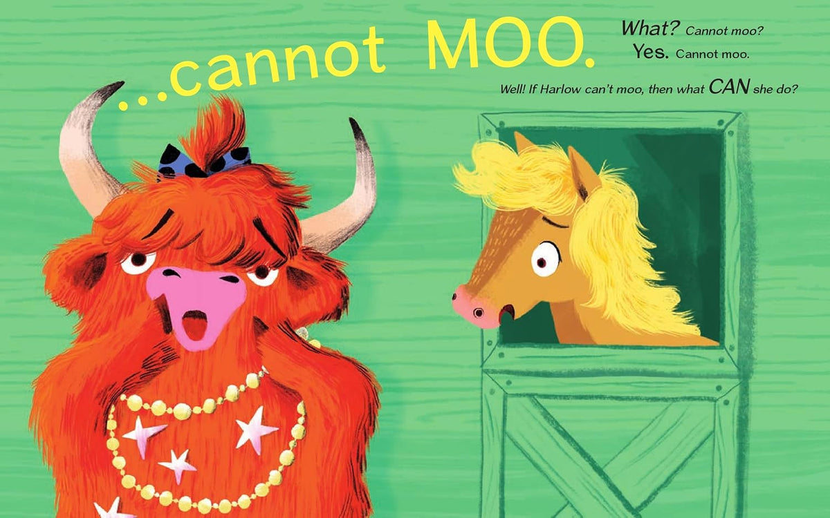 Harlow the Highland Cow Doesn’t Know How to Moo