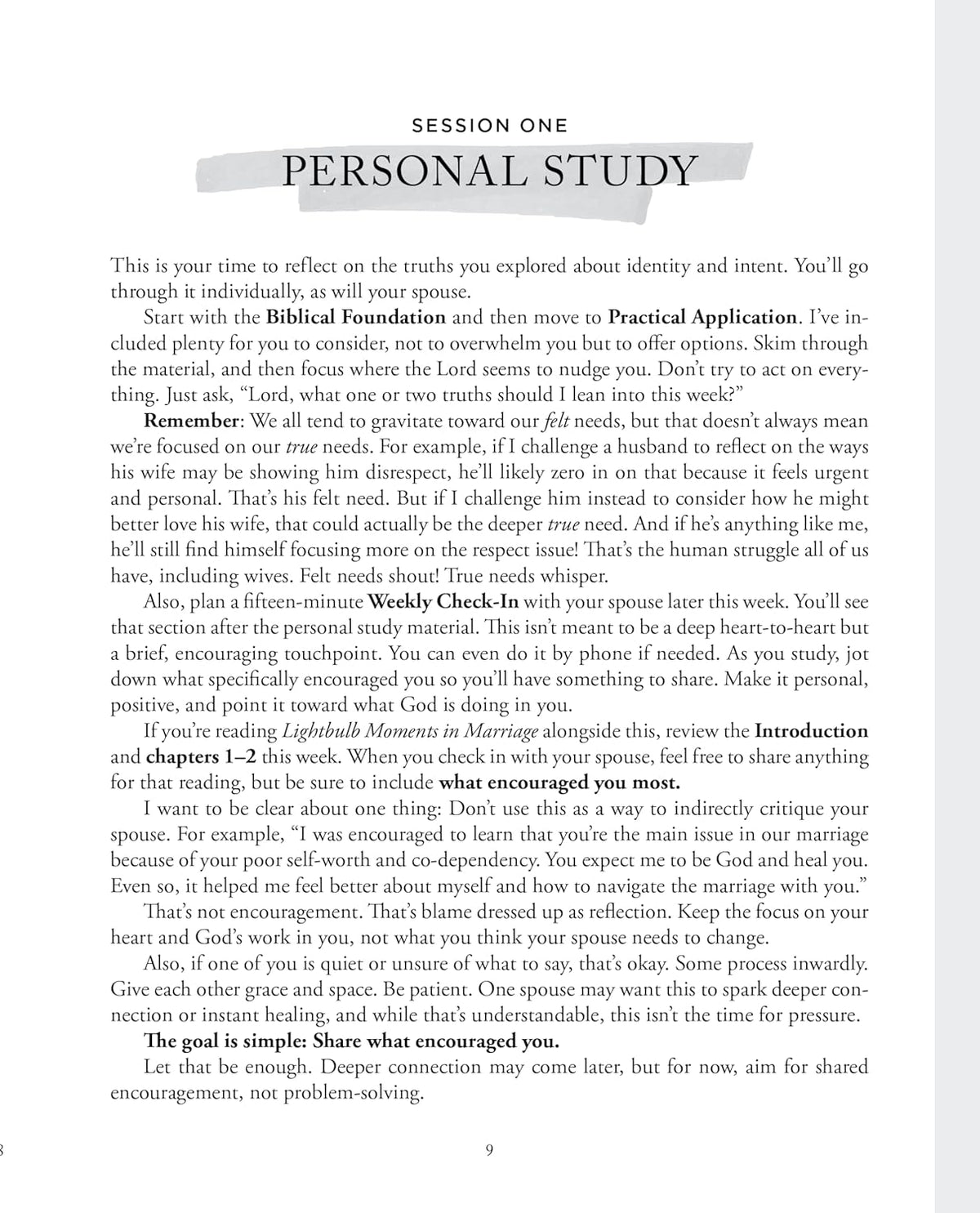 Lightbulb Moments in Marriage Bible Study Guide plus Streaming Video: 12 Biblical Perspectives for Successful and Satisfied Couples